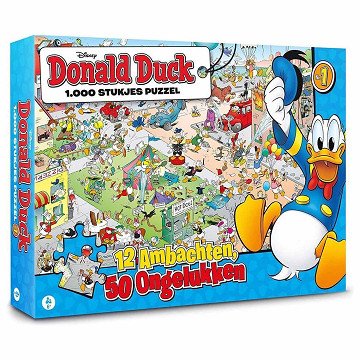 Donald Duck Puzzle - 12 Crafts 50 Accidents, 1000pcs.