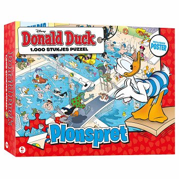 Donald Duck Puzzel - Plonspret, 1000st.