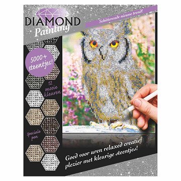 Diamond Painting Uil, 5000dlg.