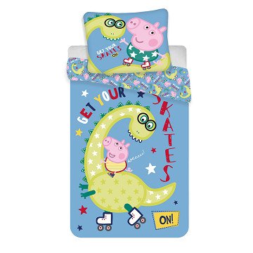 Duvet cover Peppa Pig on Dinosaur