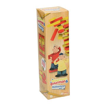 Neighbor & Neighbor Stacking Tower Game with Dice