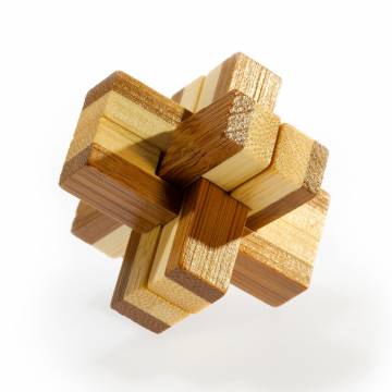 3D Bamboo Brain Puzzle Knotty ***