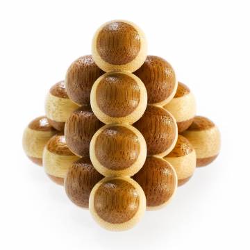 3D Bamboo Brain Puzzle Cannon Balls *