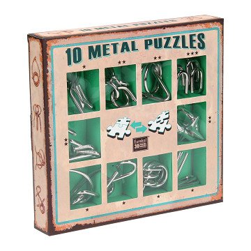 Brain puzzle set Green, 10 pcs.