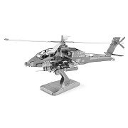 Metal Earth AH-64 Apache Silver Edition