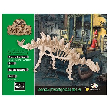 Gepetto's Workshop Wooden Construction Kit 3D - Gigantspinosaurus
