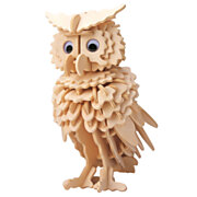 Gepetto's Workshop Wooden Construction Kit 3D - Owl
