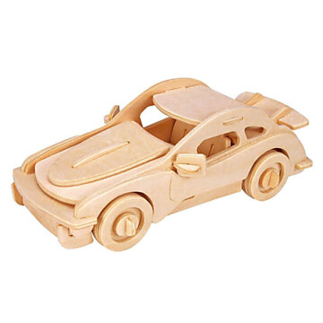 Geppetto's Workshop Wooden Construction Kit 3D - Sports Car
