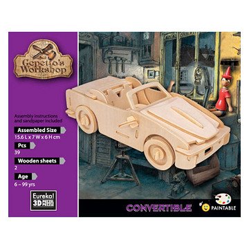 Gepetto's Workshop Wooden Construction Kit 3D - Convertible