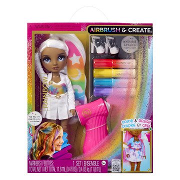 Rainbow High Airbrush & Kreiere einen Wow-Effekt mit grauen Augen