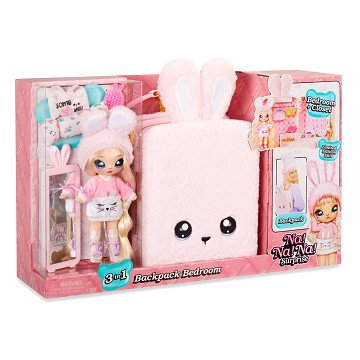 Na!Na!Na! Surprise 3-in-1 Backpack Bedroom Playset - Pink