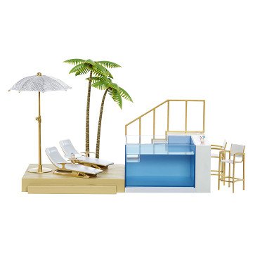 Rainbow High Color Change Pool & Beach Club Playset