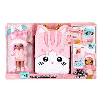Na!Na!Na! Surprise 3in1 Backpack Bedroom - Pink Kitty