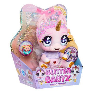 Glitter Babyz Unicorn Doll - Pink Rainbow