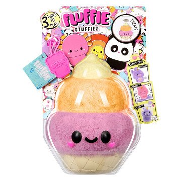 Fluffy Stuffiez Plush Toy - Ice Cream