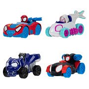Spidey And His Amazing Friends - Metal Toy Cars, Pack of 4