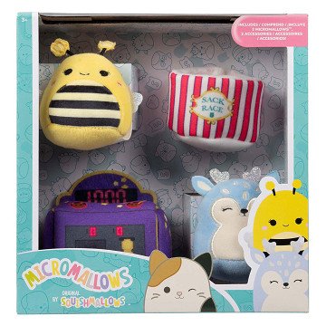 Squishmallows Plüschtier Micromallows – Game On, 4 Stück.