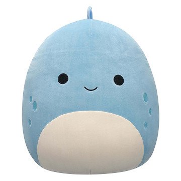 Squishmallows Knuffel Pluche - John-John de Blauwe Dino, 40cm