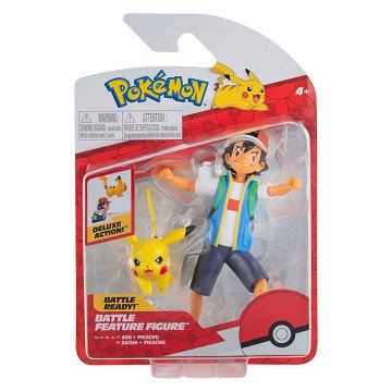 Pokémon Battle Feature Figure - Ash & Pikachu
