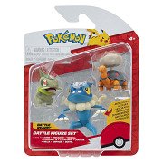 Pokémon Battle Figuur - Axew, Frogadier & Torkoal