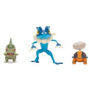 Pokémon Battle Figuur - Axew, Frogadier & Torkoal