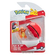 Pokémon - Clip N Go Charmander with Poké Ball