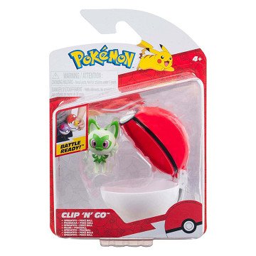 Pokémon - Clip N Go Sprigatito Repeat Ball