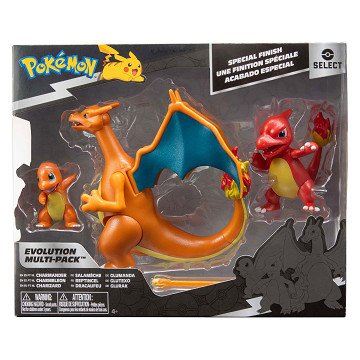 Pokémon Evolution Multipacks Figure - Charmander, Charmeleon & Charizard