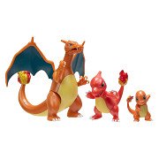 Pokémon Evolution Multipacks Figure - Charmander, Charmeleon & Charizard
