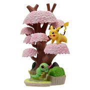 Pokémon Environment Figure Set - Caterpie & Pikachu