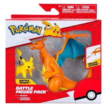 Pokémon Battle Feature Figure Set - Glurak and Pikachu - 2dlg.