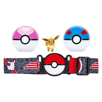 Pokémon Clip 'N' Go Met Riem Speelset Eevee Great Ball