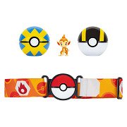 Pokémon Clip 'N' Go With Belt Playset Chimchar Quick Ball