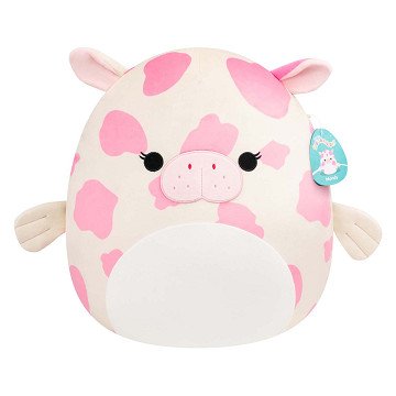 Squishmallows Knuffel Pluche - Mondy the Pink Spotted White Sea Cow - 40cm
