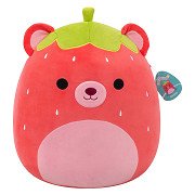 Squishmallows Knuffel Pluche - Romeo the Red Bear Strawberry - 40cm