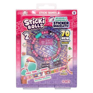 Sticki Rolls Armband met 70 Stickers
