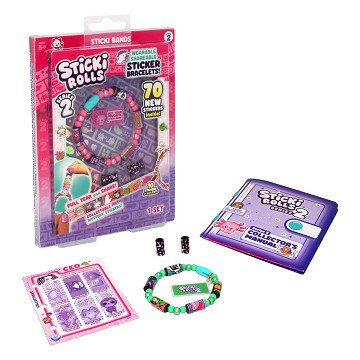 Sticki Rolls Armband met 70 Stickers