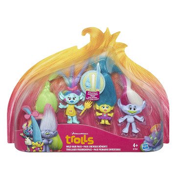 Trolls Figuren Speelset - Wild Hair