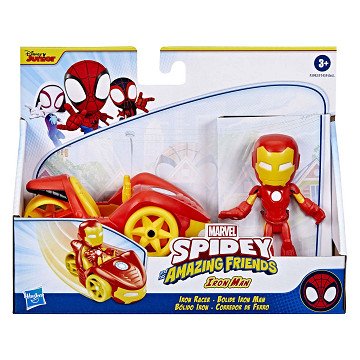 Spidey & Amazing Friends Vehicle and Figure - Iron Man