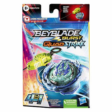 Beyblade Burst QuadStrike QuadStrike Hydra Poseidon Shooting Top