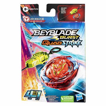 Beyblade Burst QuadStrike QuadStrike Zeal Achilles Shooting Top