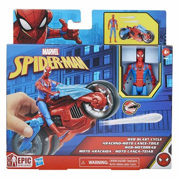 Marvel Spider-Man Web Blast Cycle Action Figure