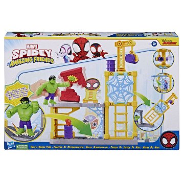 Marvel Spidey and His Amazing Friends Hulk's Smash Yard Playset
