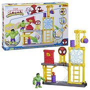 Marvel Spidey and His Amazing Friends Hulk's Smash Yard Speelset