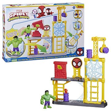 Marvel Spidey and His Amazing Friends Hulk's Smash Yard Playset