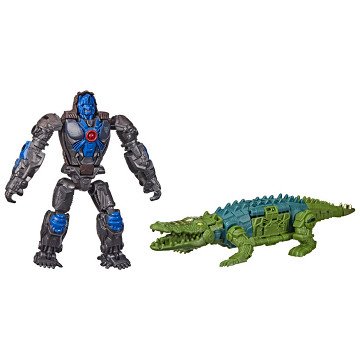 Transformers Rise of the Beasts Beast Combiner Action Figures - Optimus Primal & Skullcruncher