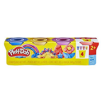Play-Doh Metallic Gloss - 4 Tontöpfe
