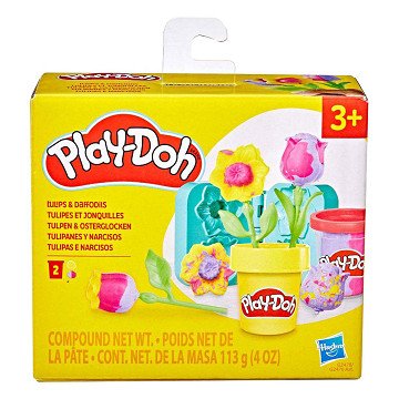 Play-Doh Lil Flowers Tulp - 2 Kleipotjes