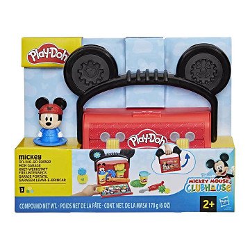 Play-Doh Disney Junior Garage für unterwegs Spielset - 3 Tontöpfe