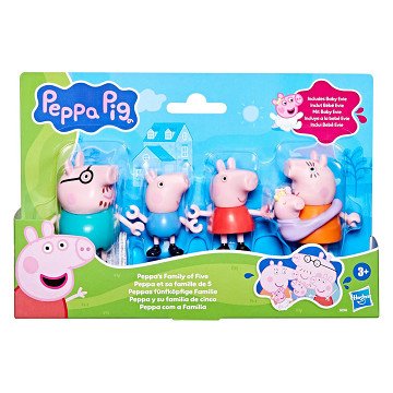 Peppa Pig Familie Speelset - 5dlg.